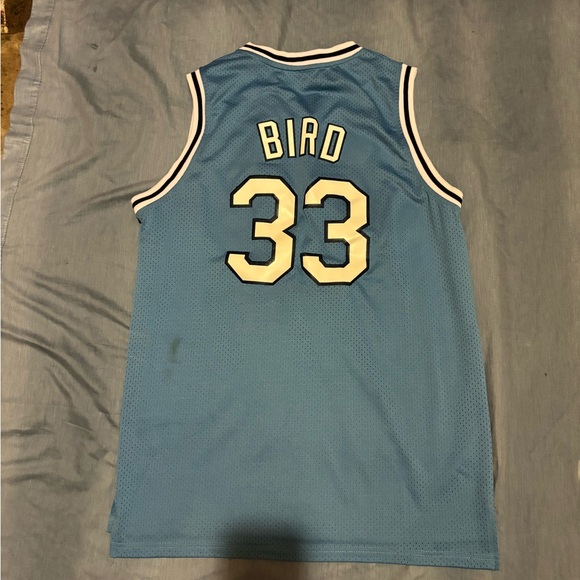 Larry Bird, Indiana state Sycamore college basketball jersey size L like new - Picture 3 of 5
